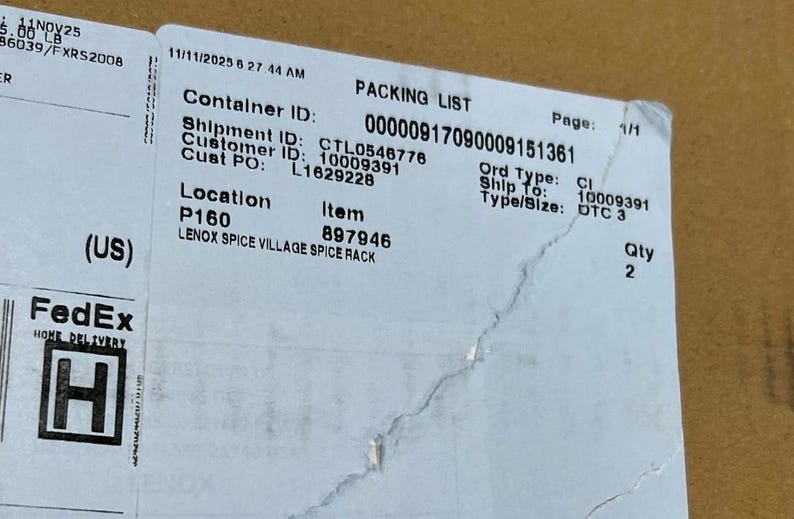 Lenox Spice Village 24 Jar Set - Rack/Shelf - Butter Dish NEW N ORIGINAL BOX-2025