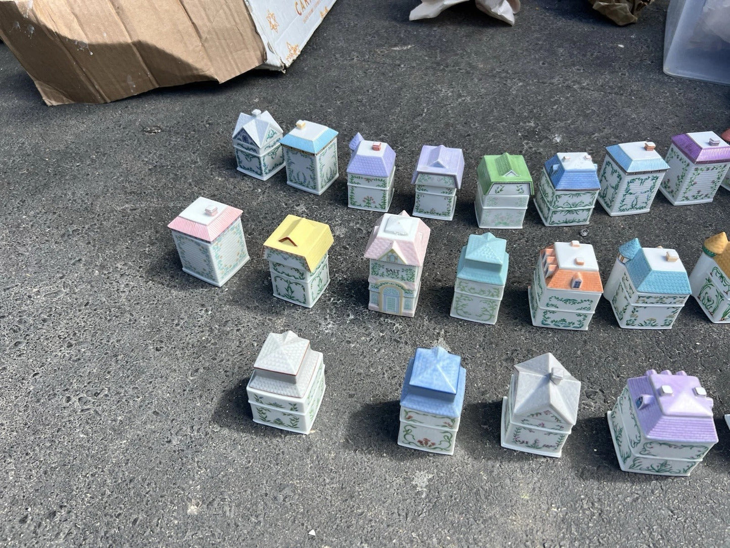 Original 1989 Lenox Spice Village Complete with Rack. Previously Owned.