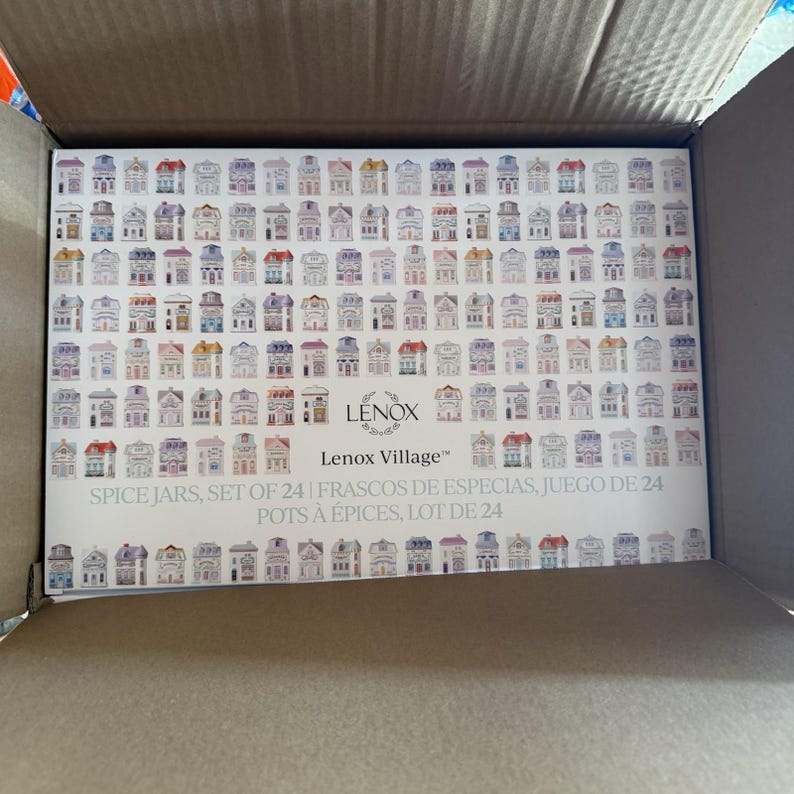 Lenox Spice Village 24 Jar Set - Rack/Shelf - Butter Dish NEW N ORIGINAL BOX-2025