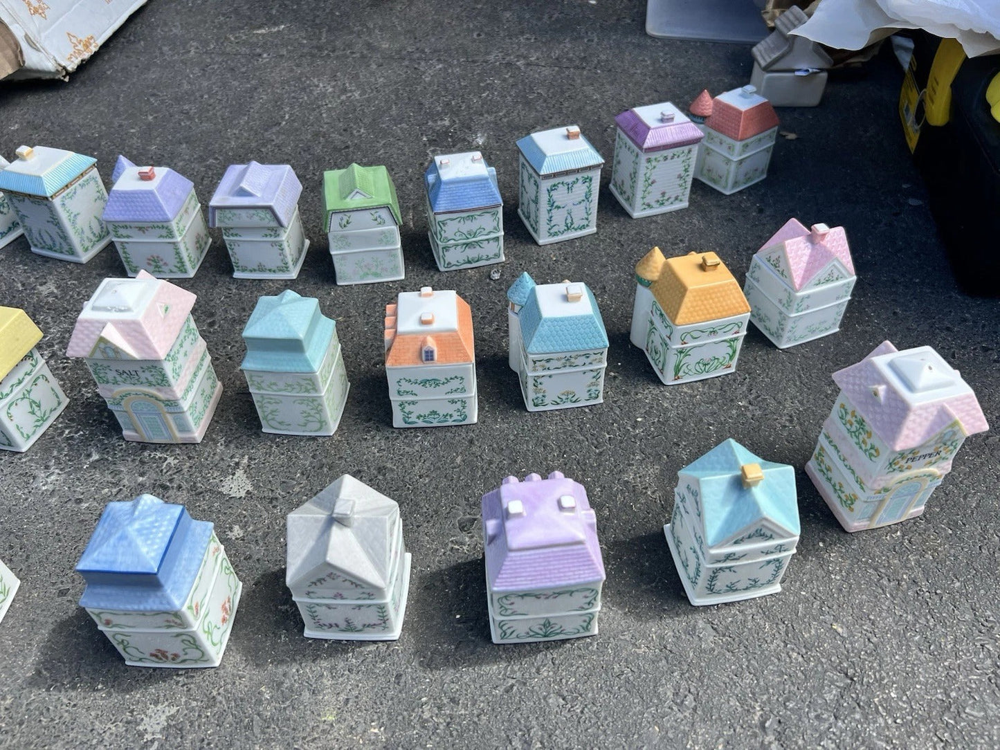 Original 1989 Lenox Spice Village Complete with Rack. Previously Owned.