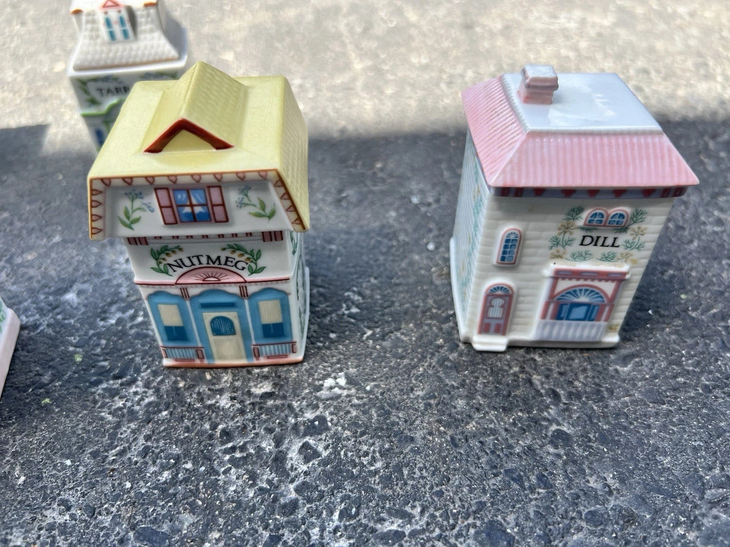 Original 1989 Lenox Spice Village Complete with Rack. Previously Owned.