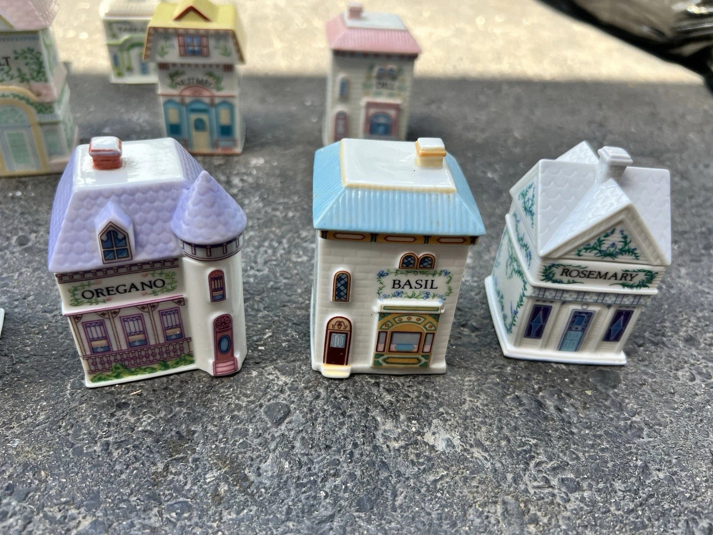 Original 1989 Lenox Spice Village Complete with Rack. Previously Owned.