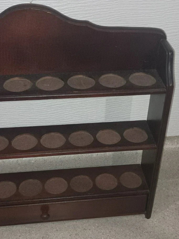 VTG 1992 Lenox Spice Garden 24Jar Complete Set W/ Original Cherry Wood Wall Rack