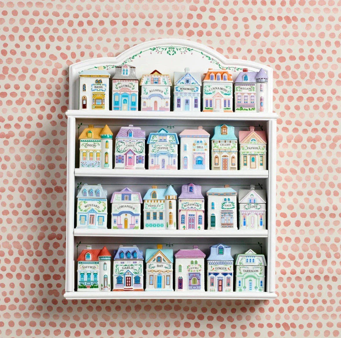 2024 Lenox Spice Village 24 Jar Complete Set & Spice Rack BUNDLE!