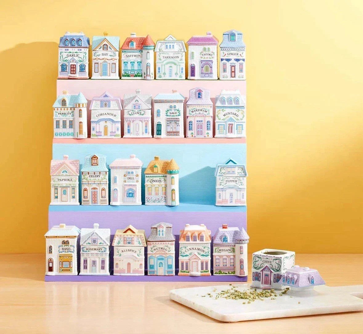 Brand New 2024 Lenox Spice Village 24 Piece Jar Full Collection Complete Set Box