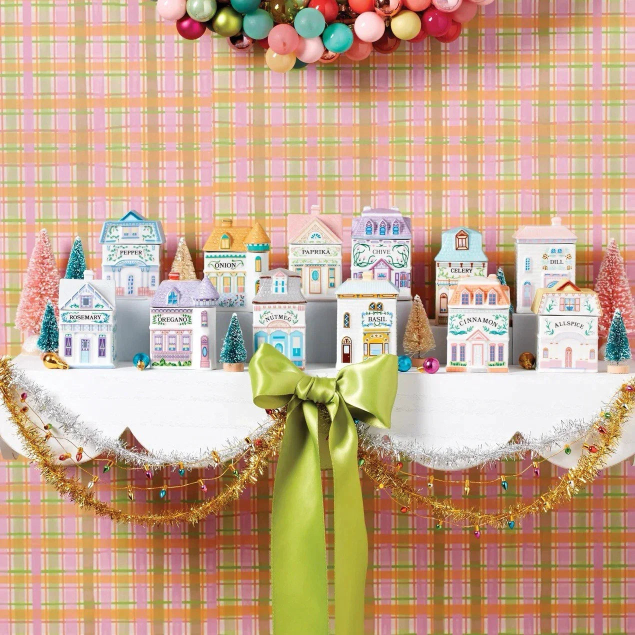 2024 Lenox Spice Village 24 Jar Complete Set & Spice Rack BUNDLE!